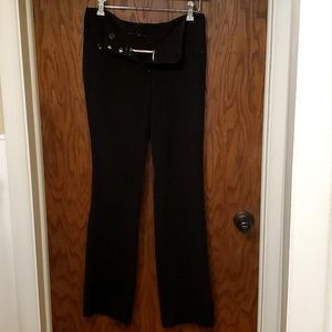 Maurices black slacks size 0 regular with front pockets